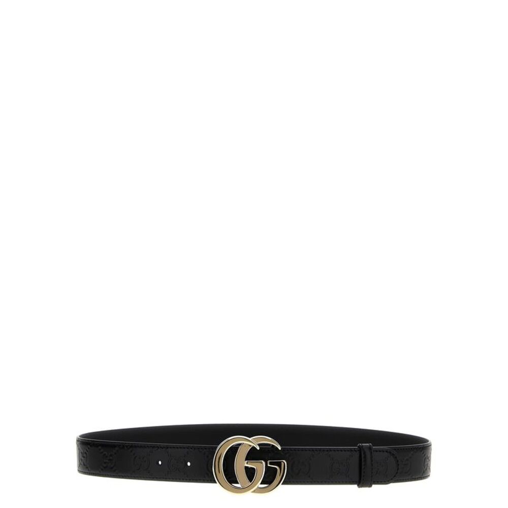 Gucci Black Calfskin Regular Women's Belt